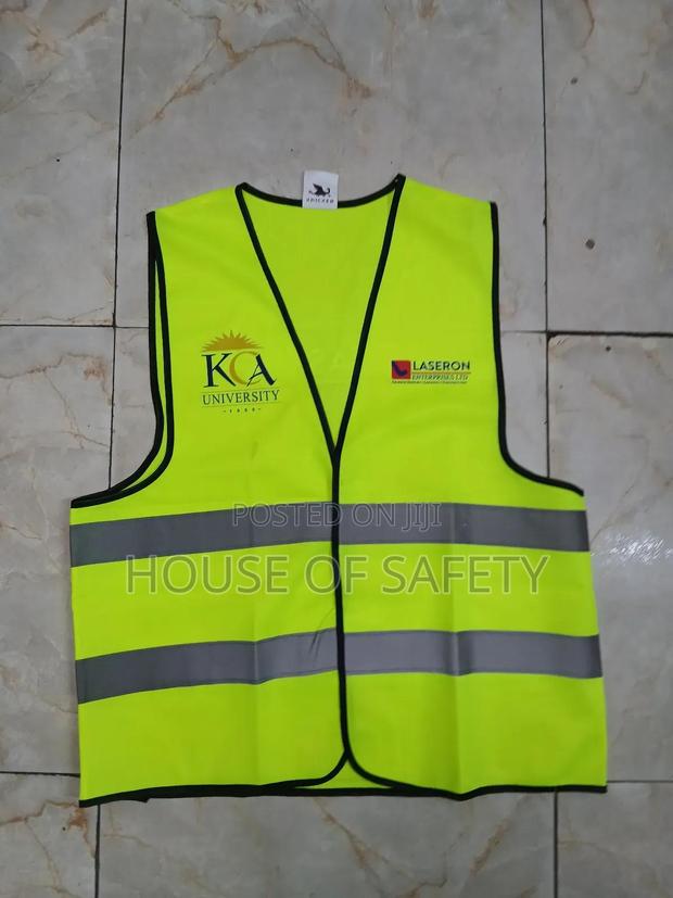 120gsm Vest Reflectors Jacket Luminous Green - thumbnail 2