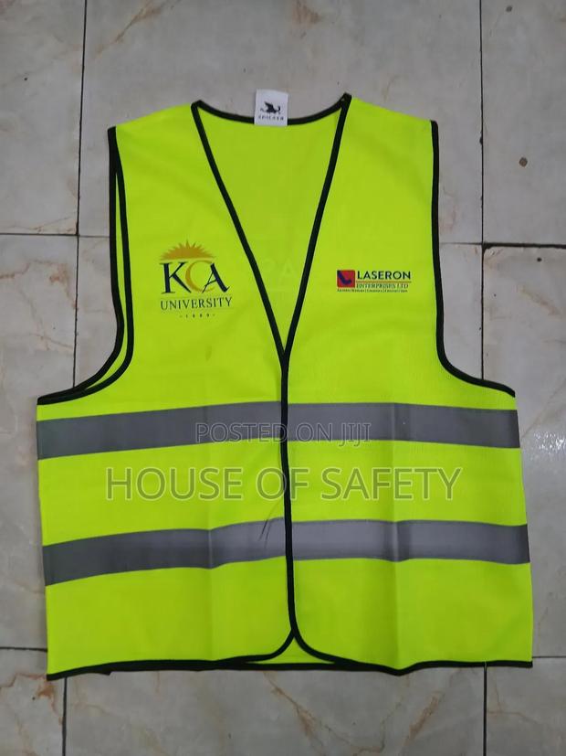 120gsm Vest Reflectors Jacket Luminous Green - thumbnail 3