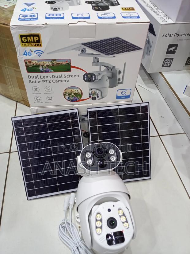 6mp Dual Lens Ubox 4g Solar Powred Wireless CCTV Weatherproof