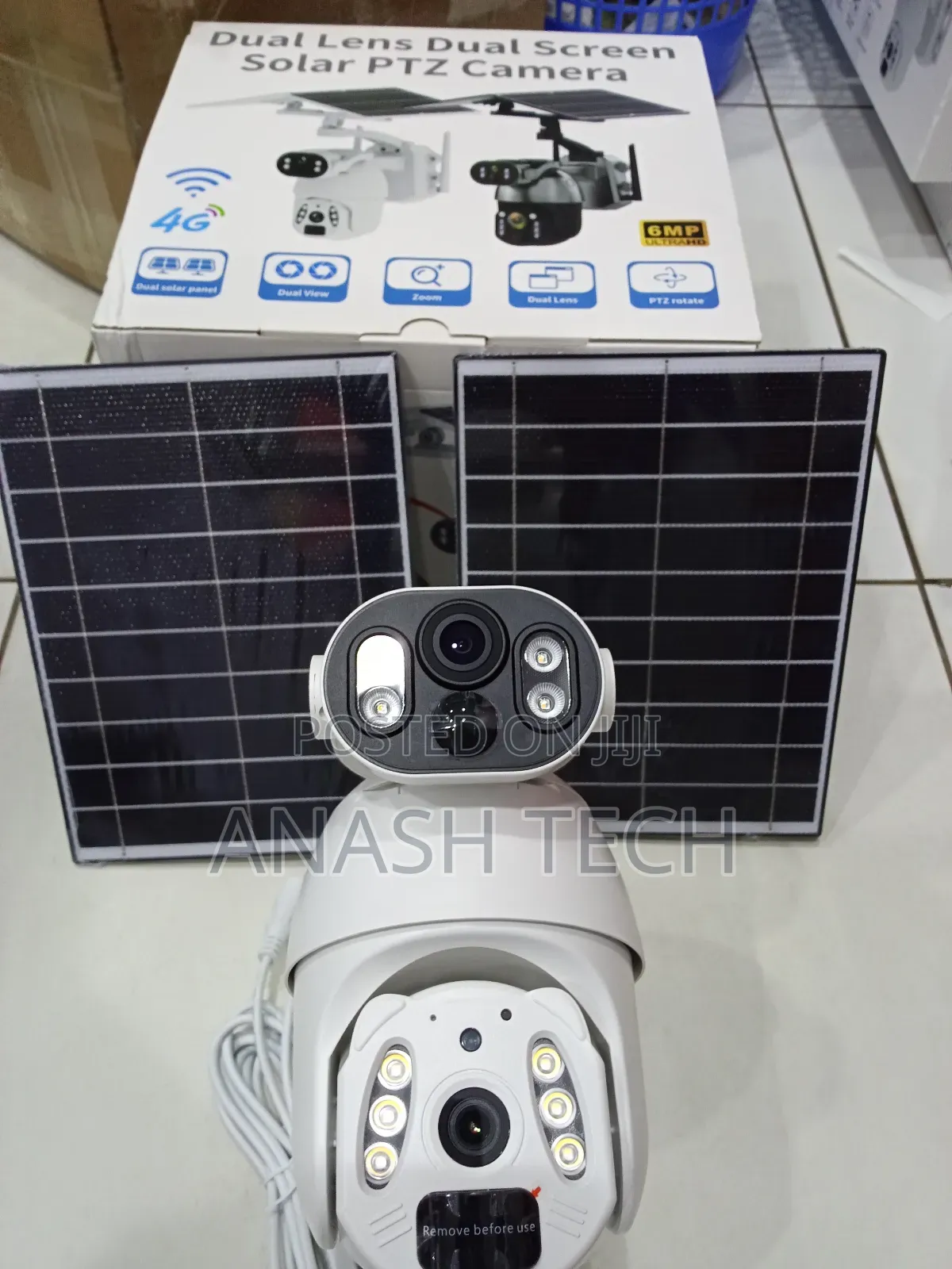 Greater 6mp Ubox Dual Lens Dual Screen Solar