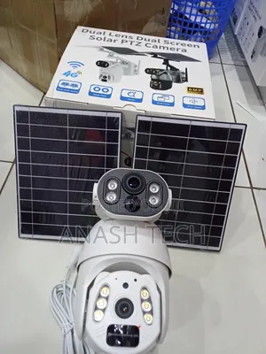 U-Box Dual Lens Dual Screen Solar PTZ Camera 6mp Full Hd