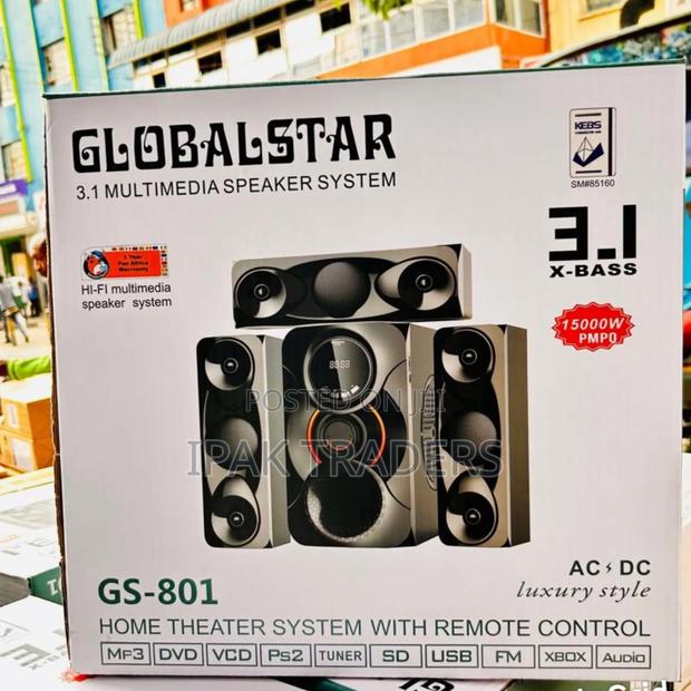 Globalstar Gs-801 3.1 X-Bass Multimedia Speaker System – 15000w