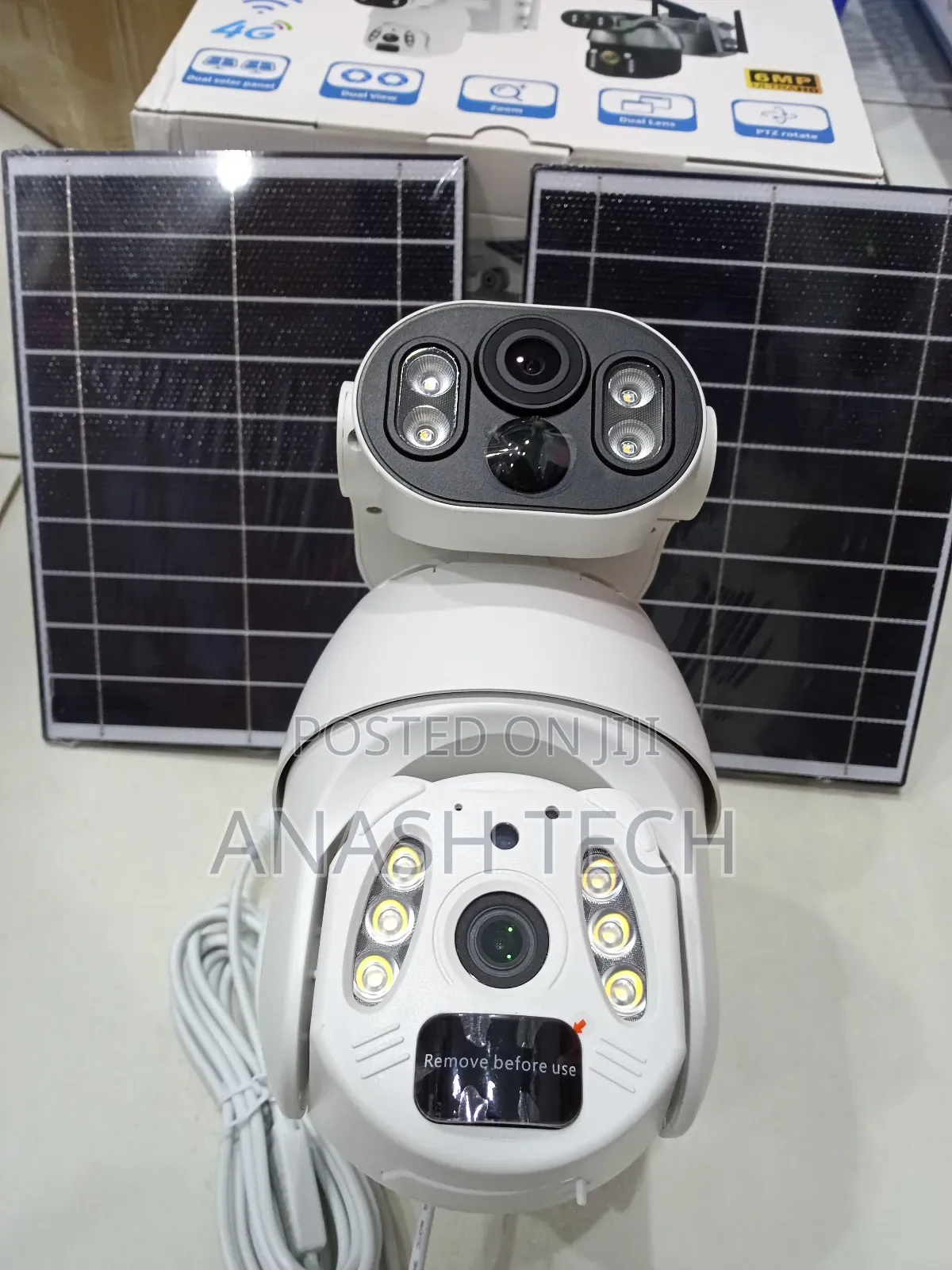 Hd Intelligent Security Outdoor 4g 6mp Dual Lens Ubox Camera PTZ