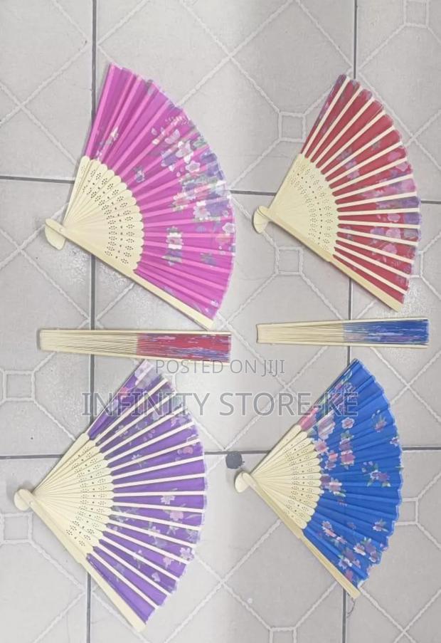 Plastic Folding Fans - main view