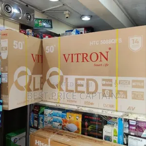 Vitron 50" Qled Smart Android Frameless With Bluetooth