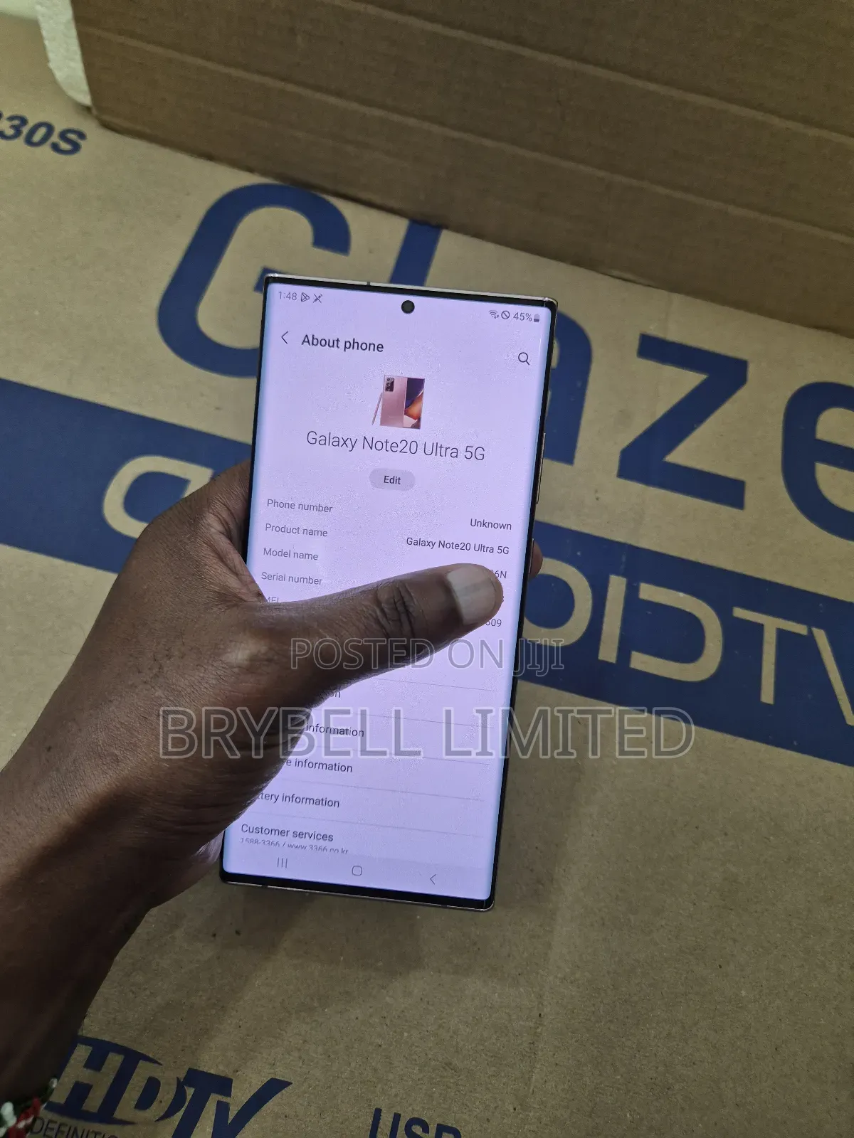 Samsung Galaxy Note 20 Ultra 5G 256 GB Gold