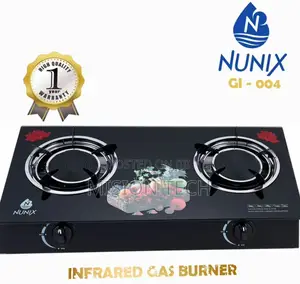 Nunix Infrared 2 Gas Burner Gi004 Black