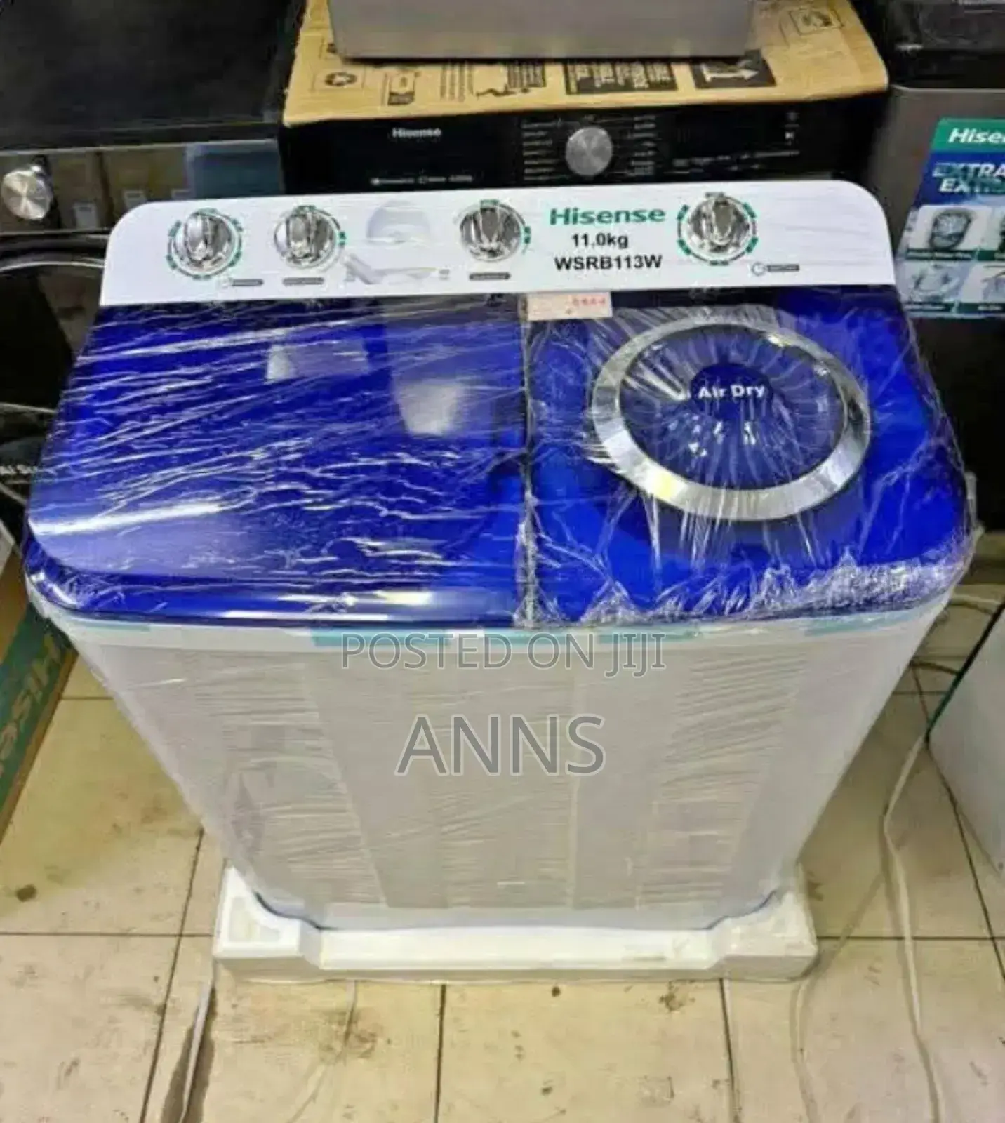 Hisense 11.0 KGS Two Tub Washing Machine (White) Hs/11