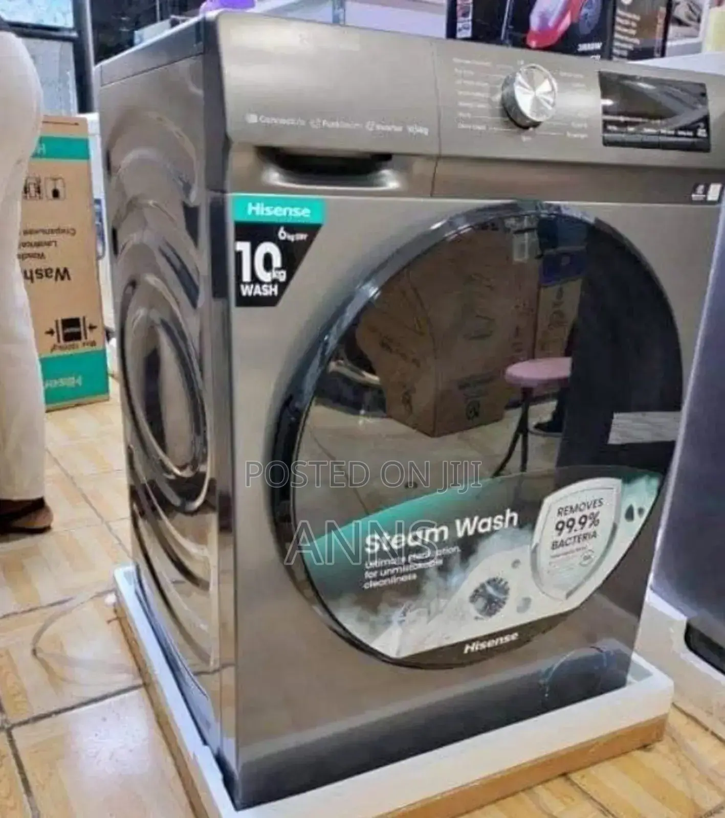 Hisense 10kgs Wash and Dry Washing Machine (*Grey) Hs/1