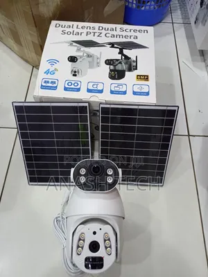 Weatherproof Ubox 6mp Dual Lens Solar CCTV Camera With Sim Card Slot