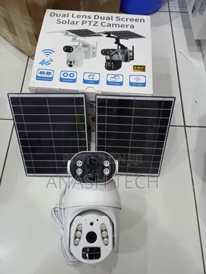 Weatherproof Ubox 6mp Dual Lens Solar CCTV Camera With Sim Card Slot