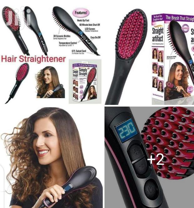 Hair Brush Straightener