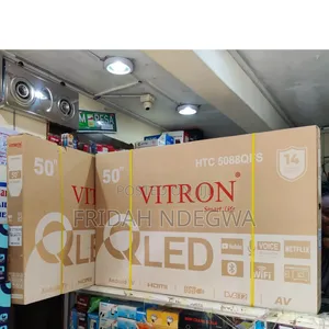 *Vitron 50" Qled Smart Android Frameless With Bluetooth