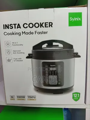 6litres Syinix Pressure Cooker