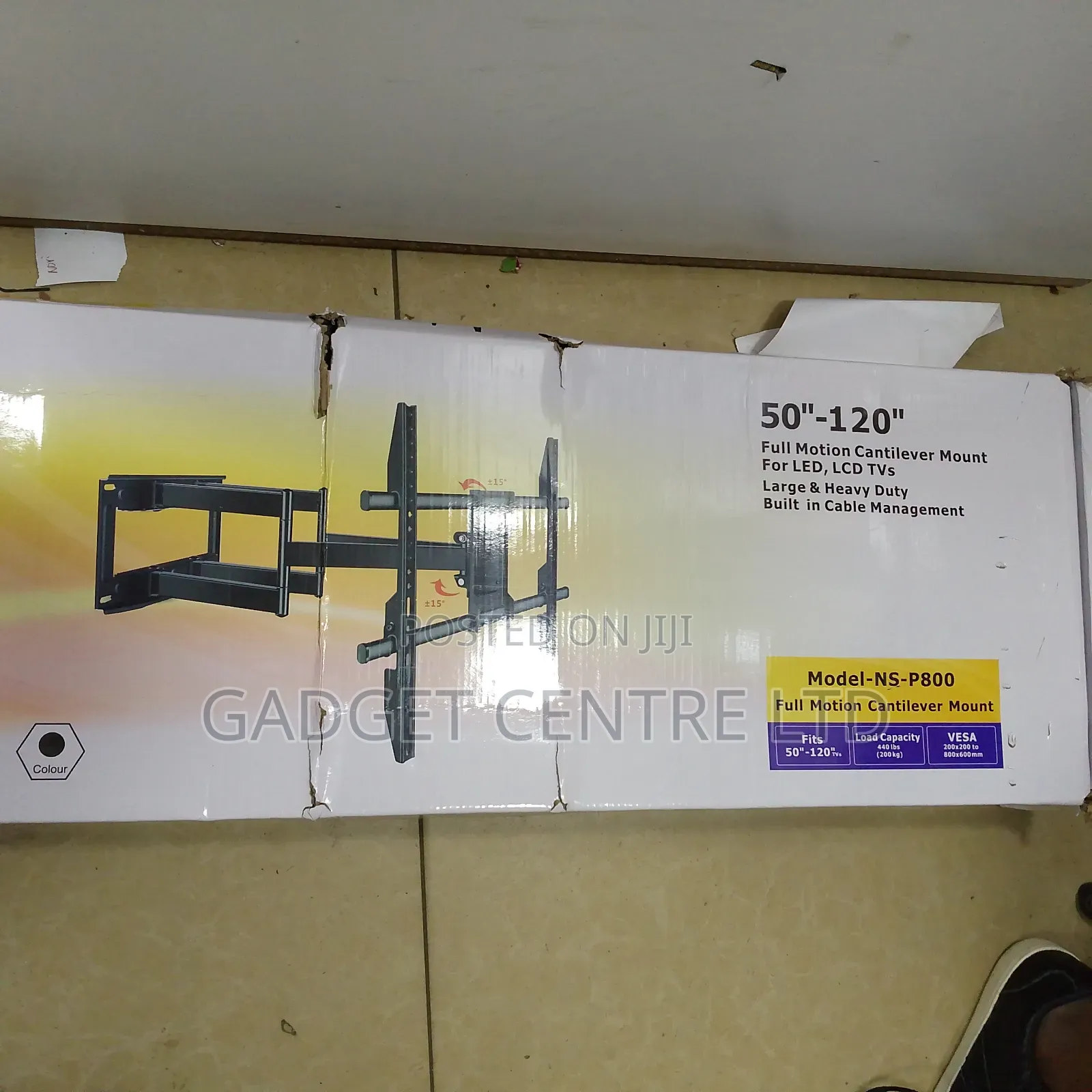 50 to 120 Inches Swivel Double Arm Tv Mount