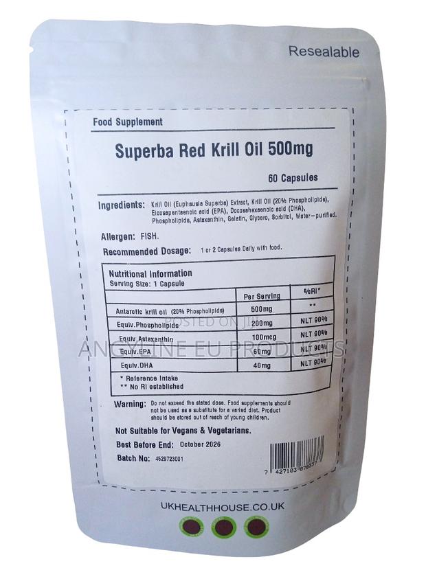 Red Krill Oil Capsules - main view