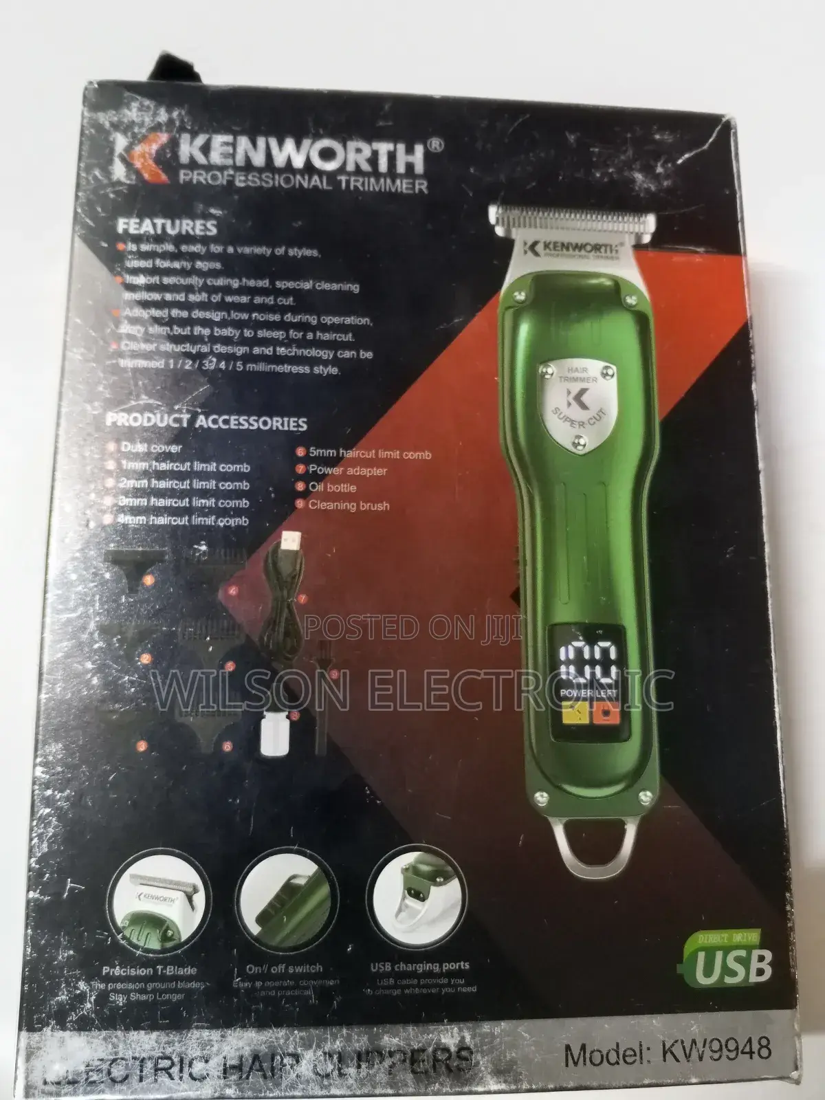 Rechargeable Kenworth Professional Hair Clipper.