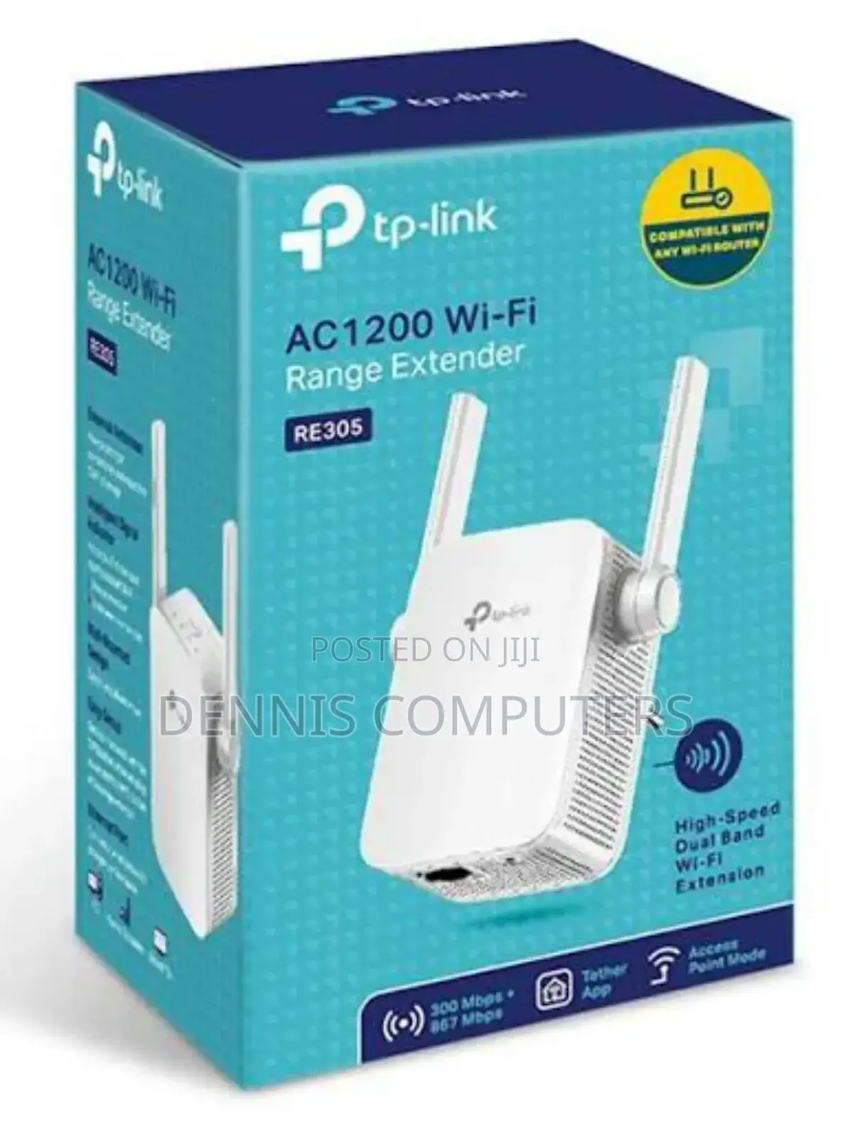 Tp-Link Ac1200 Wireless N Wall Plugged Range Extender - Tl-Re305