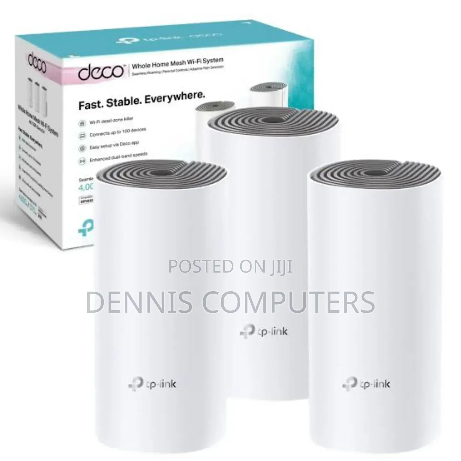 Tp-Link Deco E4 Ac1200 Whole Home Mesh Wi-Fi System - Tl-Deco E4