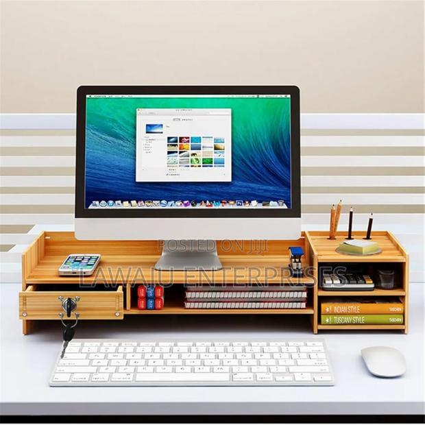 Bamboo Monitor Stand
