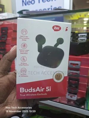 Itel Budsair 5i Earbuds With 32 Hours Long Playtime(Half In Ear)