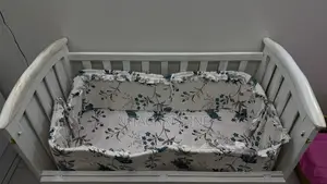 White Wooden Baby Cot – Co-sleeper + Storage
