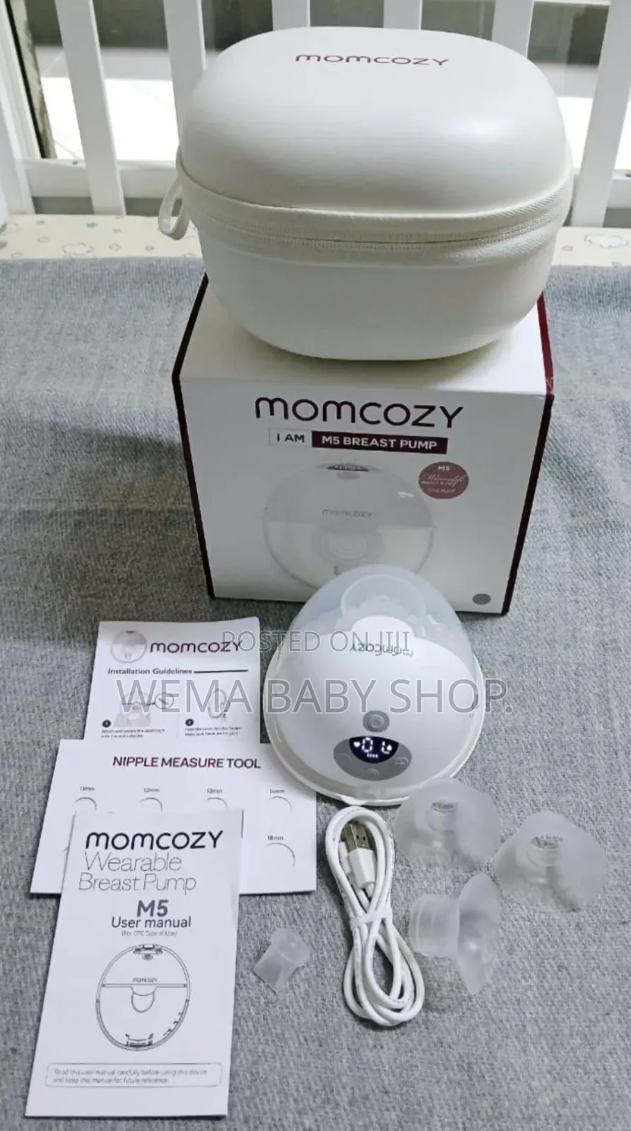 Momcozy M5 Single Wearable Breast Pump.