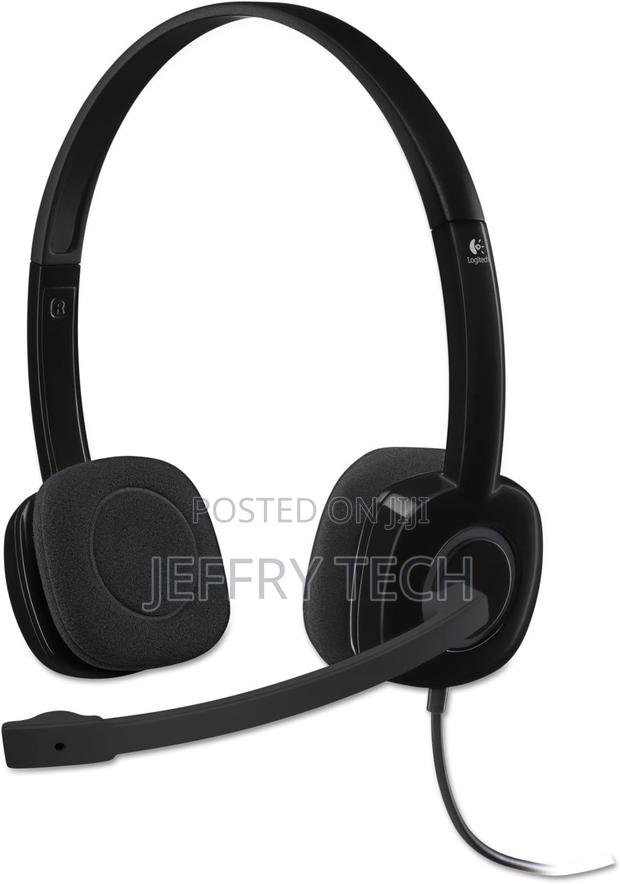 Logitech 3.5 Mm Analog Stereo Headset H151 With Boom Microphone (981