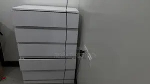 White 5-Drawer Storage Cabinet