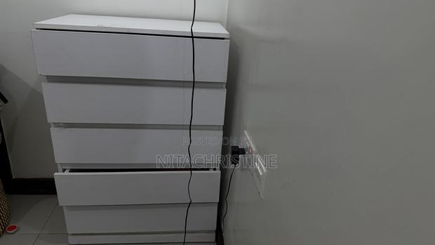 White 5-Drawer Storage Cabinet - thumbnail 2