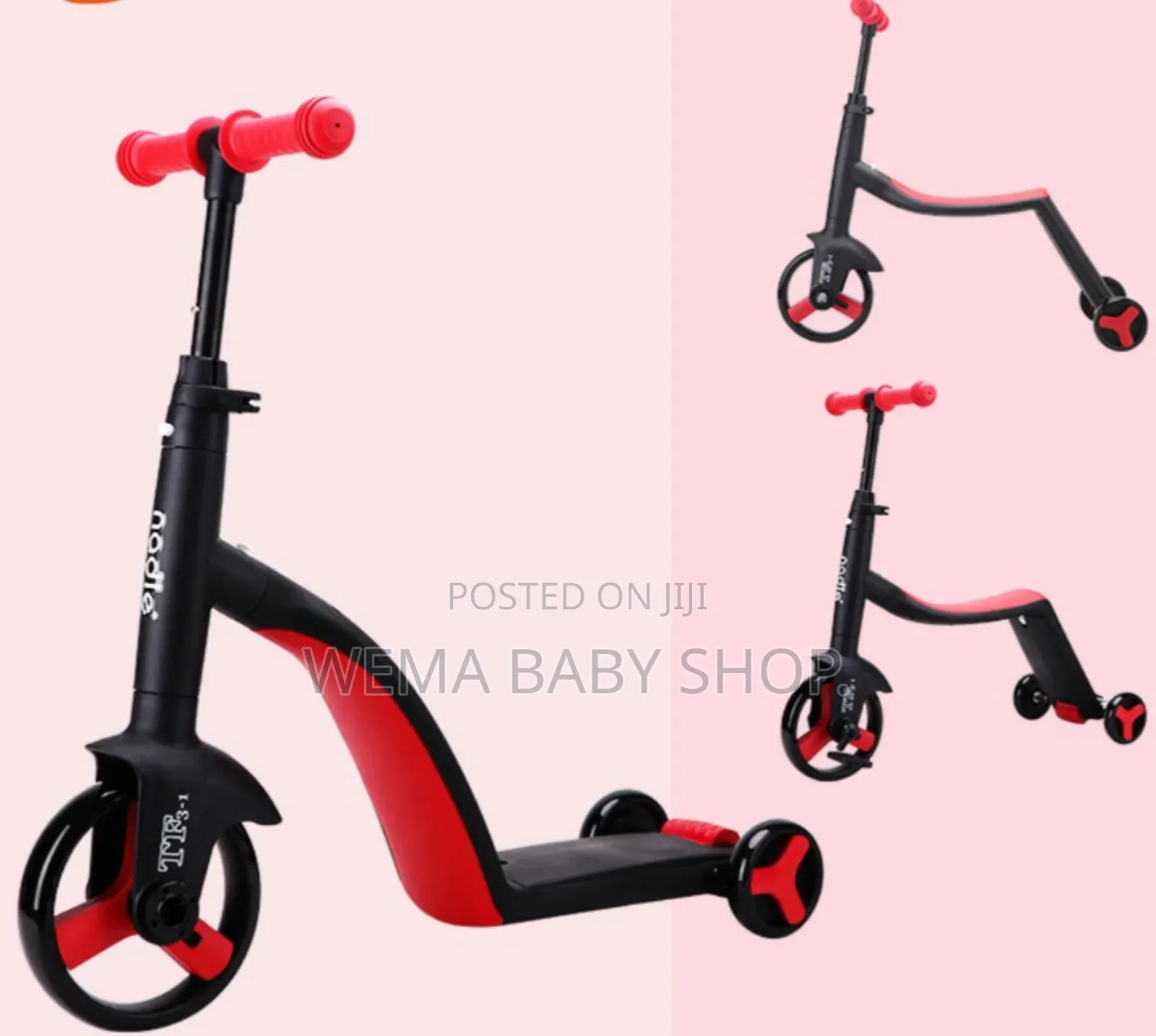 3-in-1 Kids Scooter and Bike (Scooter, a Balance Bike, and a Tricycle)