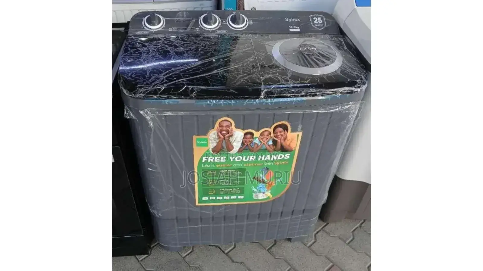 10kgs Top Load Twin Tub Syinix Washing Machine