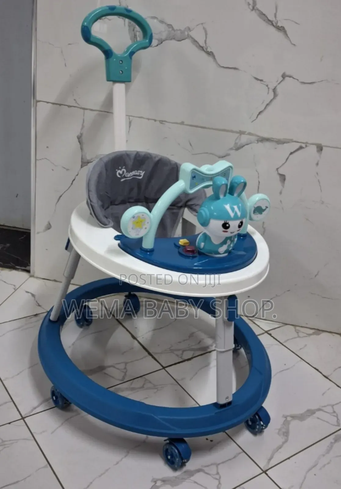 Musical Round Base Height Adjustable Baby Walker