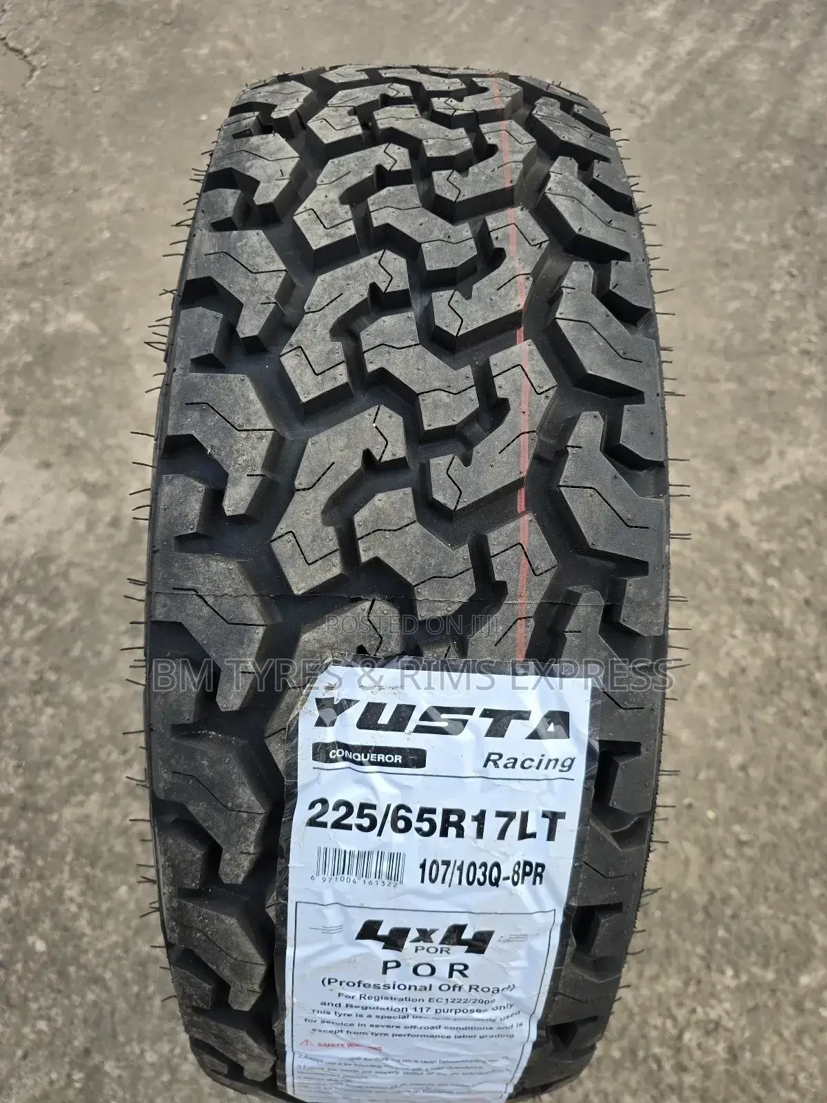 225 /65 R17 Yusta Tyres (All Terrein) Racing.