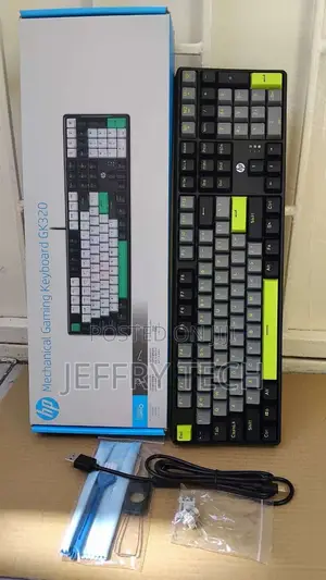 Hp Gk320 Wired Full Size RGB Backlight Mechanical Gaming Keyboard, 4