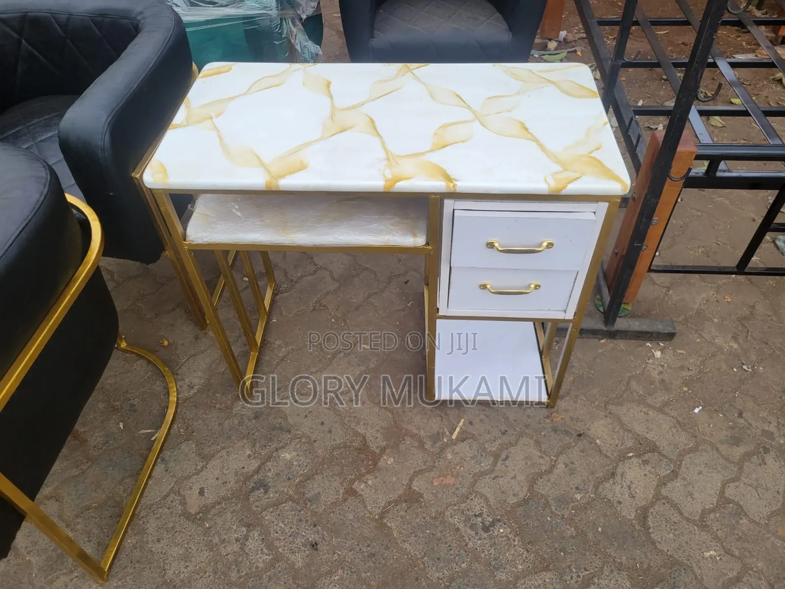 White Manicure Table