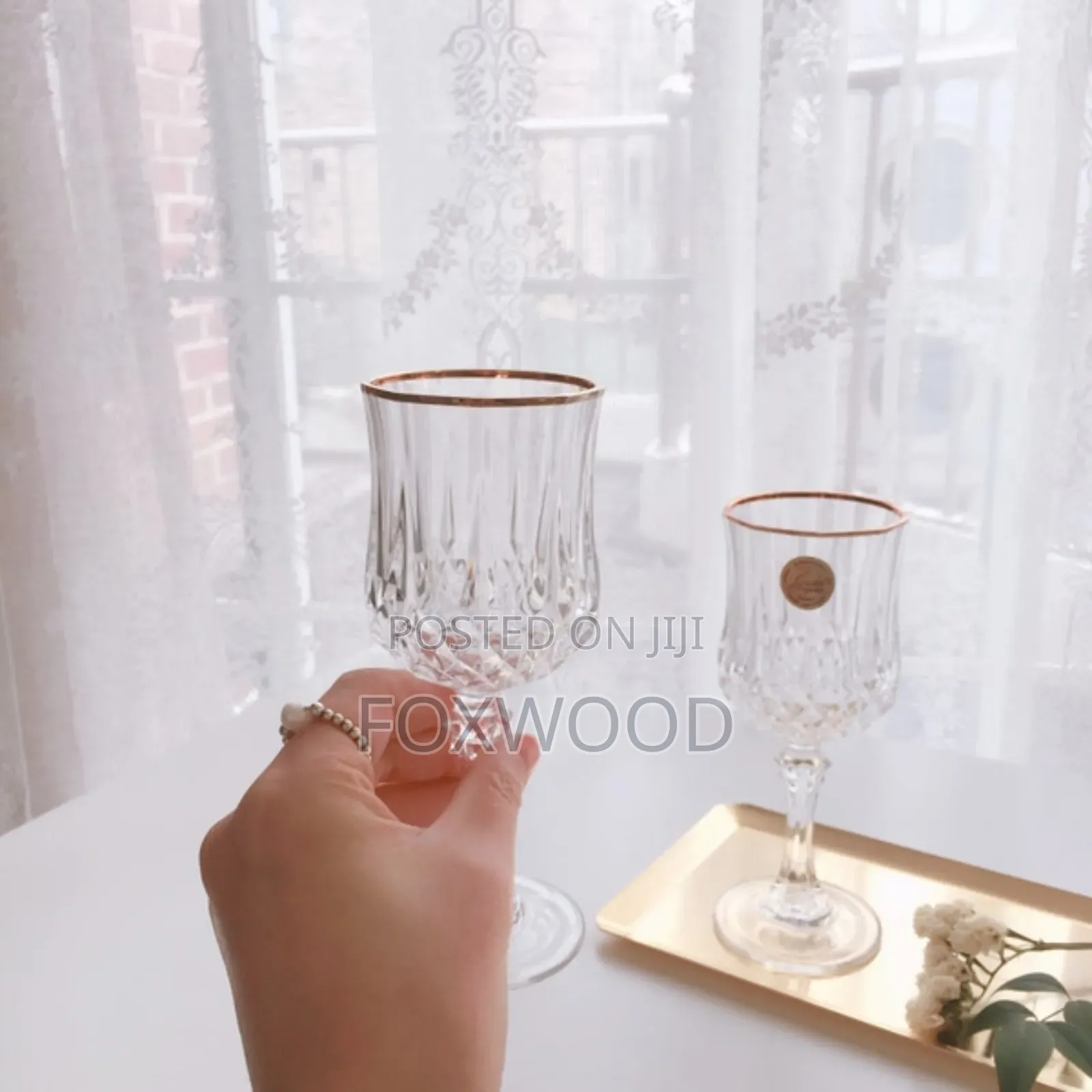 6pcs Cristal D’Arques Garanti France Wine Glass