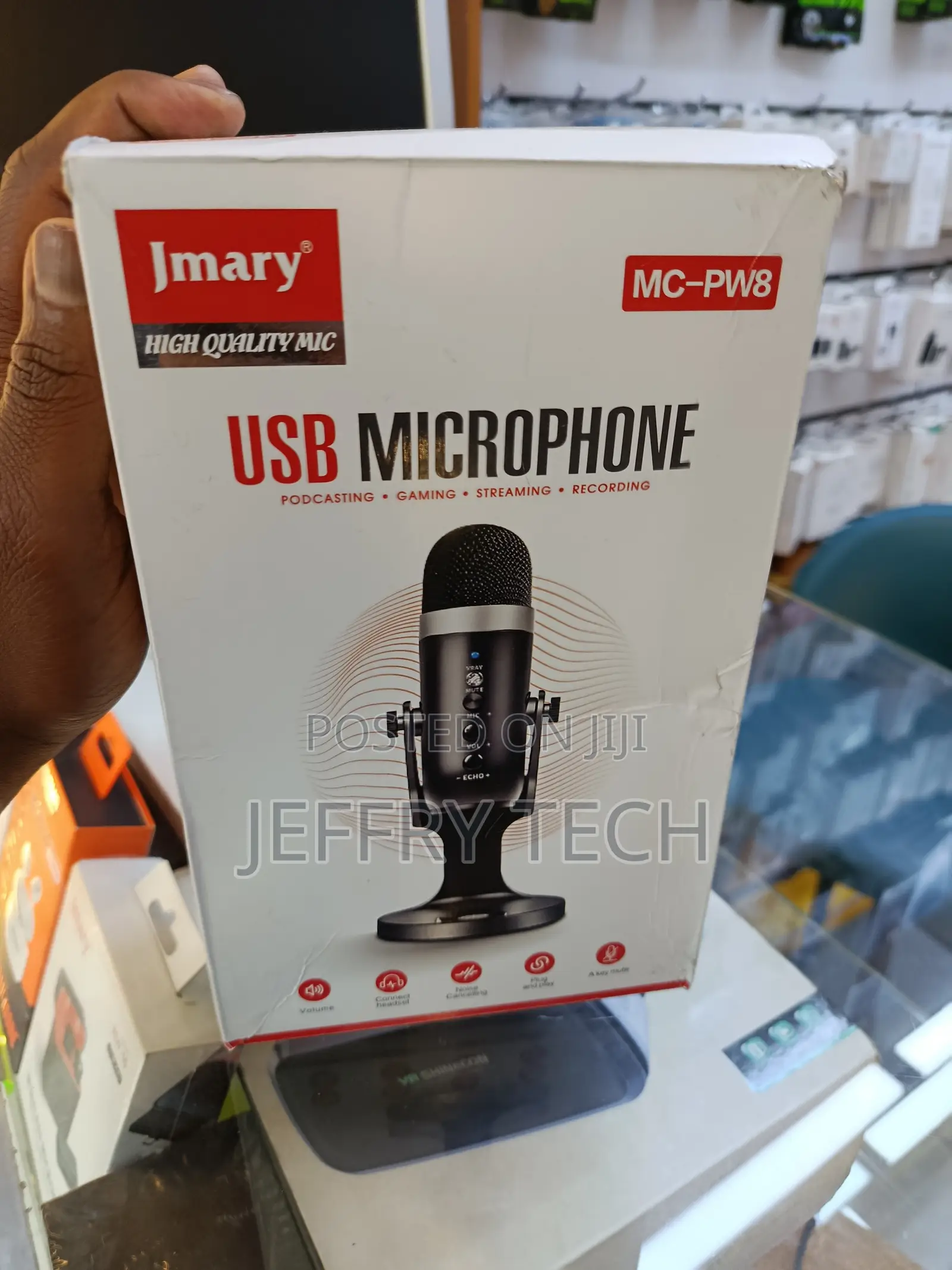 Jmary Mc-Pw8 Professional Usb Microphone for Podcasting, Gaming, Stre
