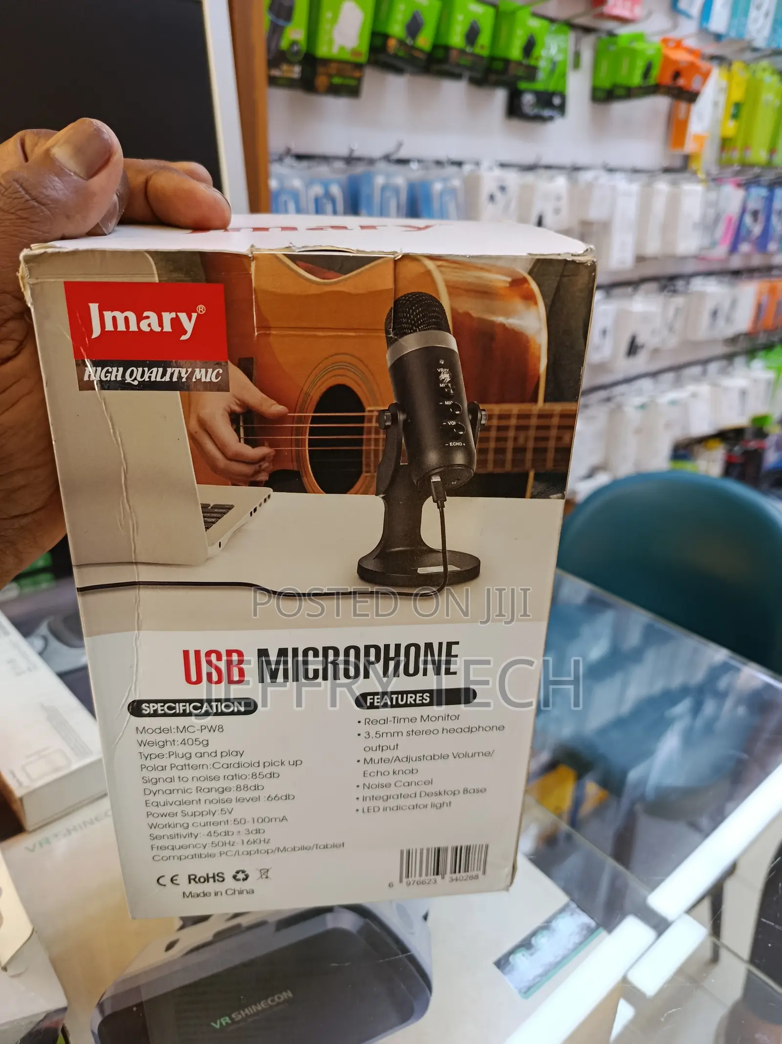Jmary Mc-Pw8 Professional Usb Microphone for Podcasting, Gaming, Stre