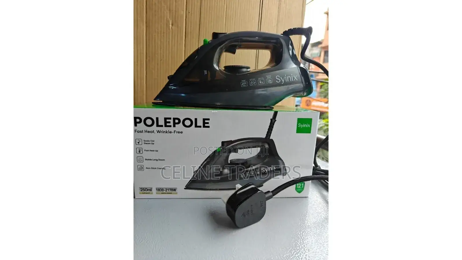 Syinix Powerful Steam Iron – Stable Long Steam, Anti-Scale