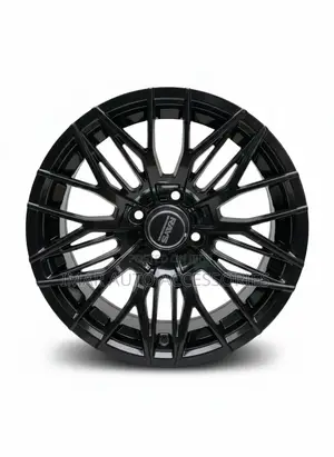 17 Inch 5-Hole Hj Black Rims | Stylish, Durable Performance Ready