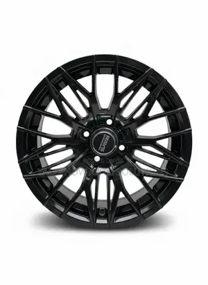 17 Inch 5-Hole Hj Black Rims | Stylish, Durable Performance Ready