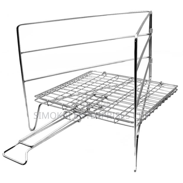 Stainless Steel Bbq Grid With Fixed Handle - main view