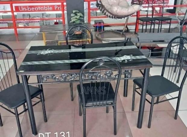 Executive Black Dinning Table - 4 Sitter