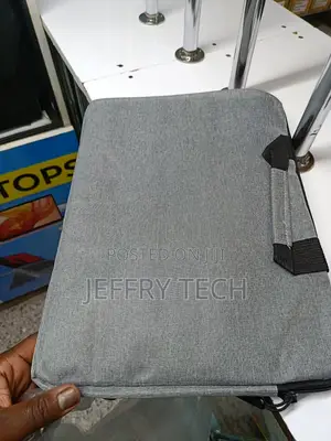 Polyester Grey Laptop Cover for 14 Inch