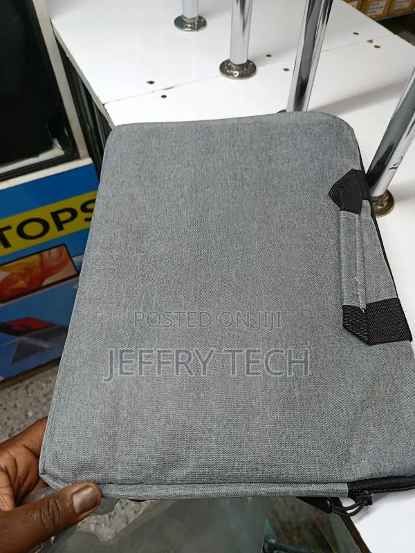 Polyester Grey Laptop Cover for 14 Inch