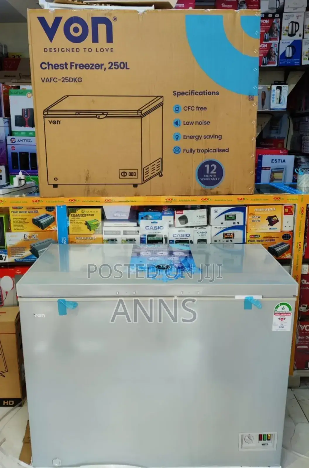 Von 250litres Deep Freezer
