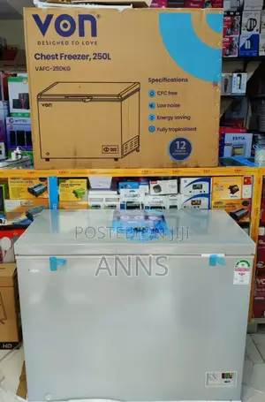 Von 250litres Deep Freezer