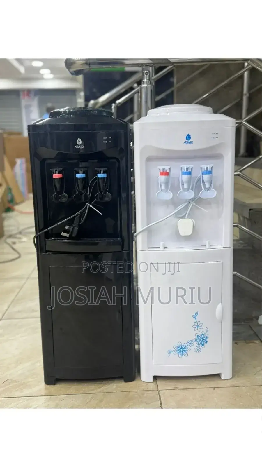 Hot Normal Cold Nunix Q7c Water Dispenser – Stylish Black/White