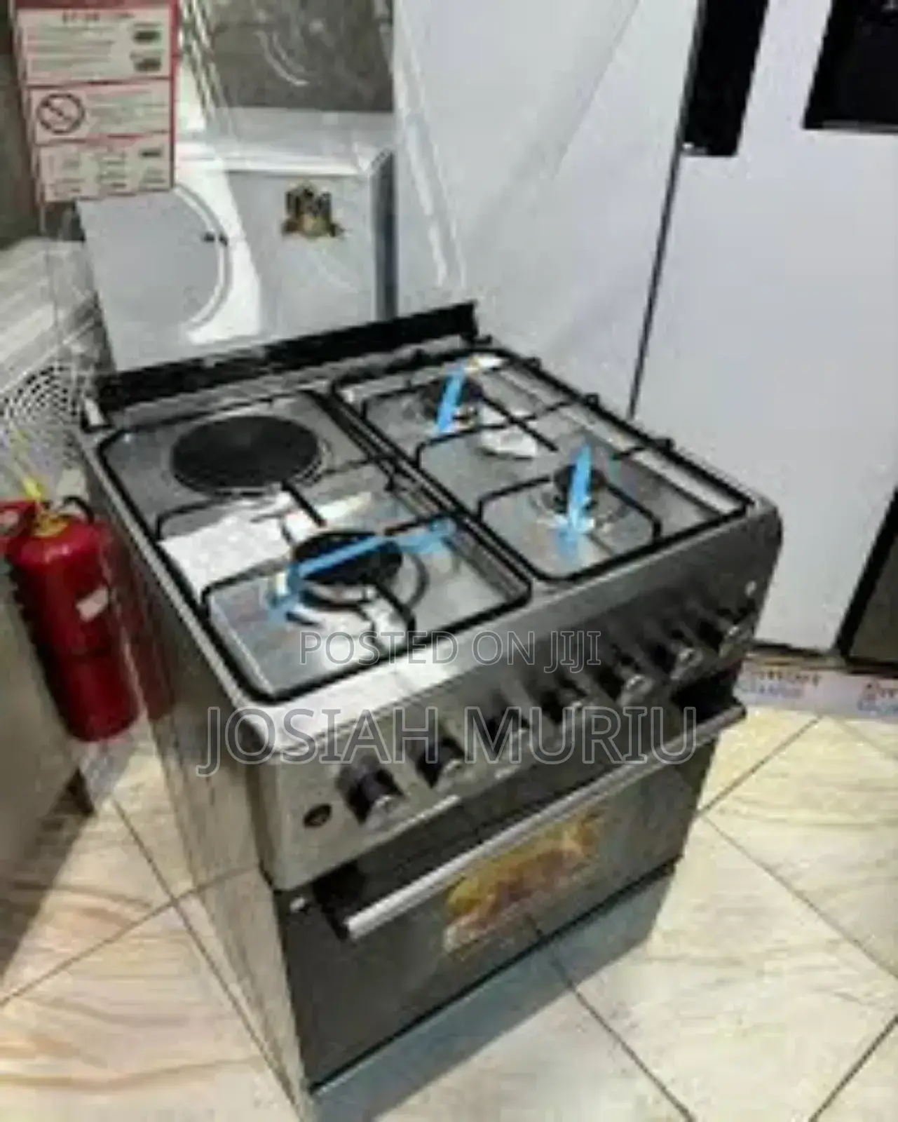 Roch 3g+1 E 60×60cm Standing Cooker (Silver)